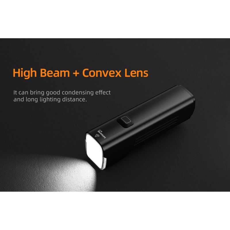 SUPERFIRE BL12 1300 lm Przednie swiatlo roweru USB Akumulator 4800 mAh LED Reflektor Lampa rowerowa Kolarstwo