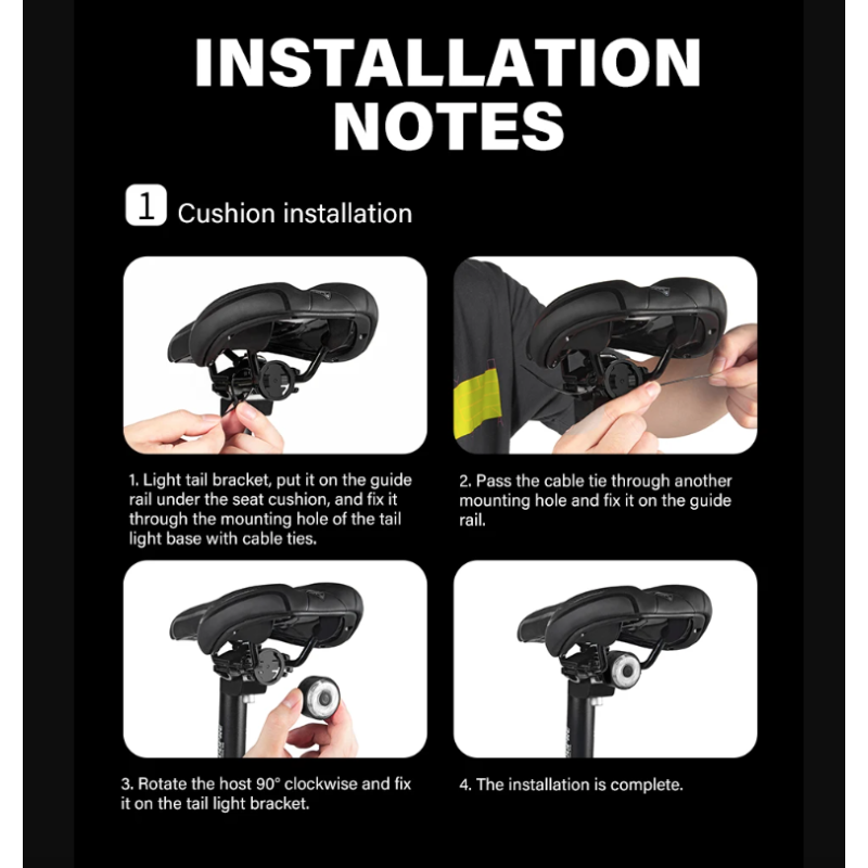 TOWILD TL03Pro akumulatorowa lampka tylna z inteligentnym czujnikiem hamulca oświetlenie rowerowe LED