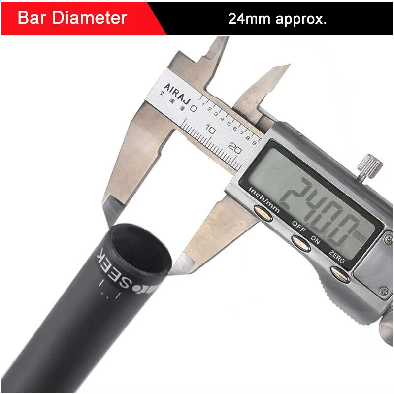 Kierownica TOSEEK z włókna węglowego wyścigowa 400mm/420mm/440mm zintegrowana lekka dla kolarzy