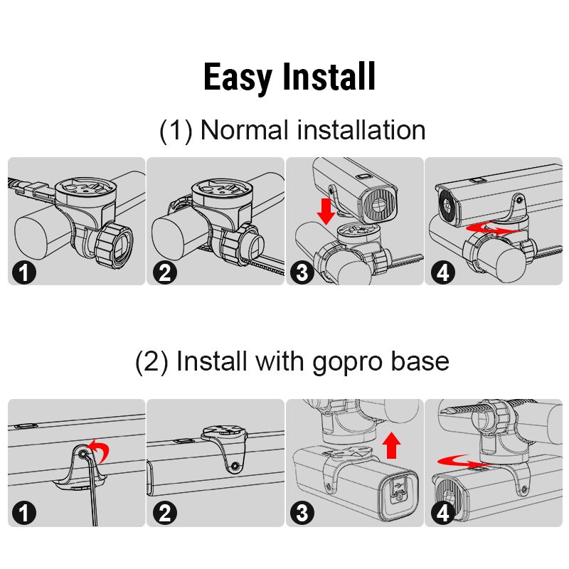 TOWILD CL1200 lampa rowerowa LED 1200LM wodoodporny reflektor USB 4000mAh idealny do jazdy nocą bezpieczeństwo