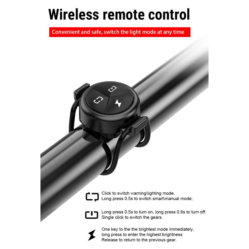 TOWILD CL1200 lampa rowerowa LED 1200LM wodoodporny reflektor USB 4000mAh idealny do jazdy nocą bezpieczeństwo