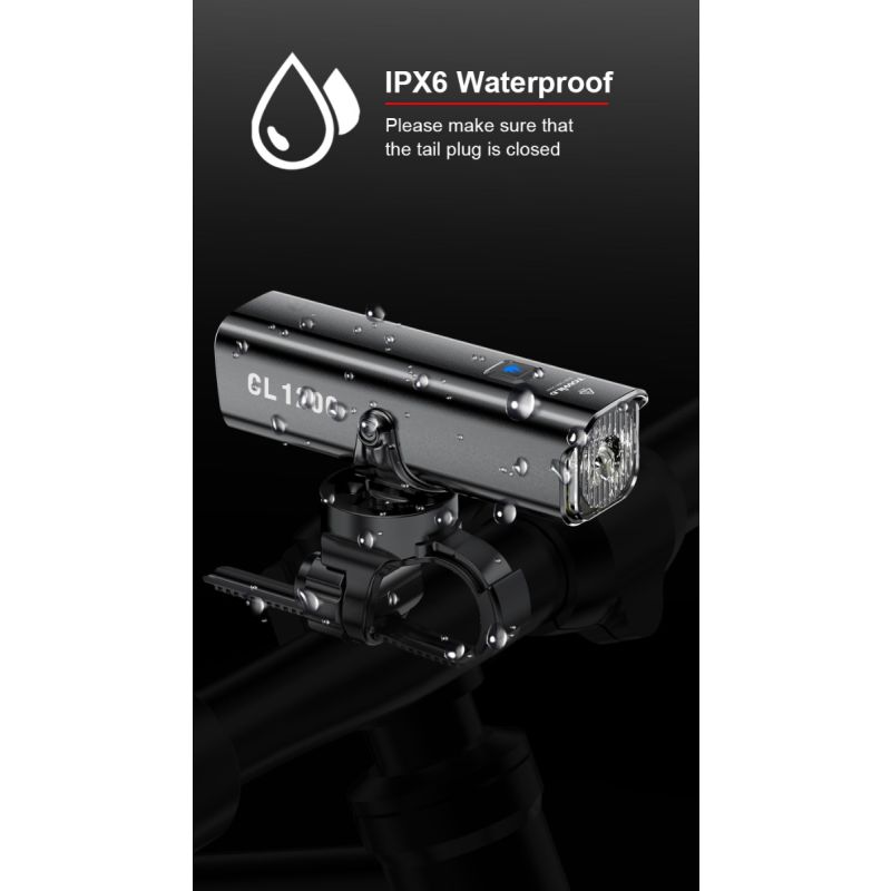 TOWILD CL1200 lampa rowerowa LED 1200LM wodoodporny reflektor USB 4000mAh idealny do jazdy nocą bezpieczeństwo