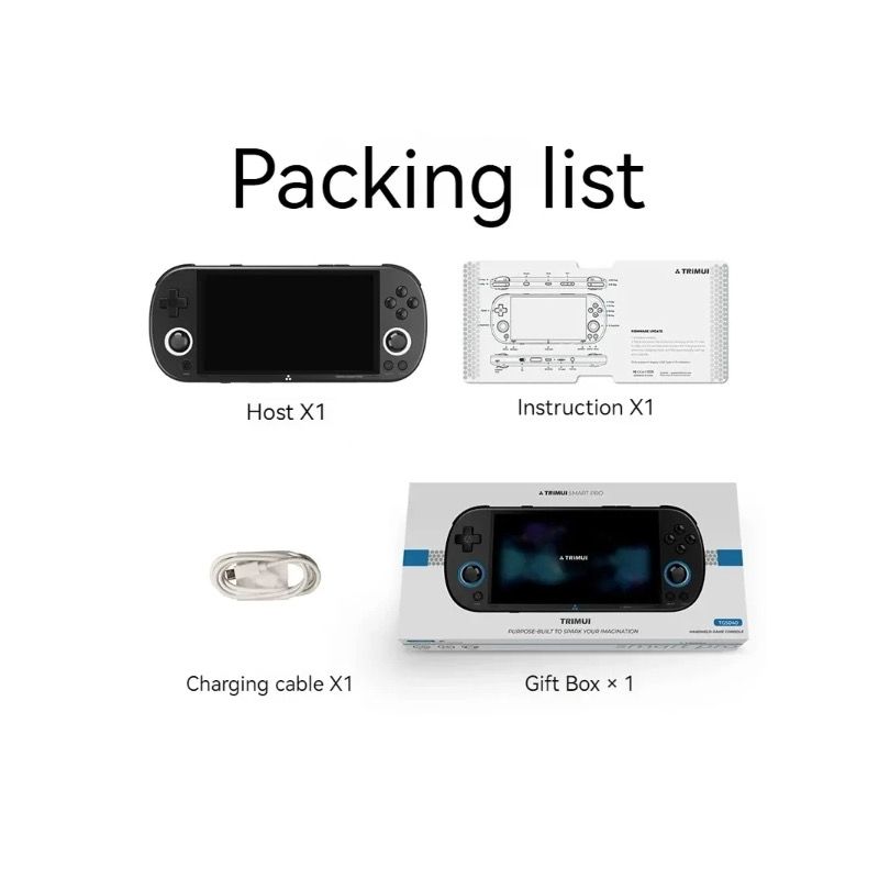 Trimui Smart Pro Vintage Przenośna Konsola Do Gier 4.96 Calowy HD IPS Ekran Długotrwała Bateria Retro Arcade