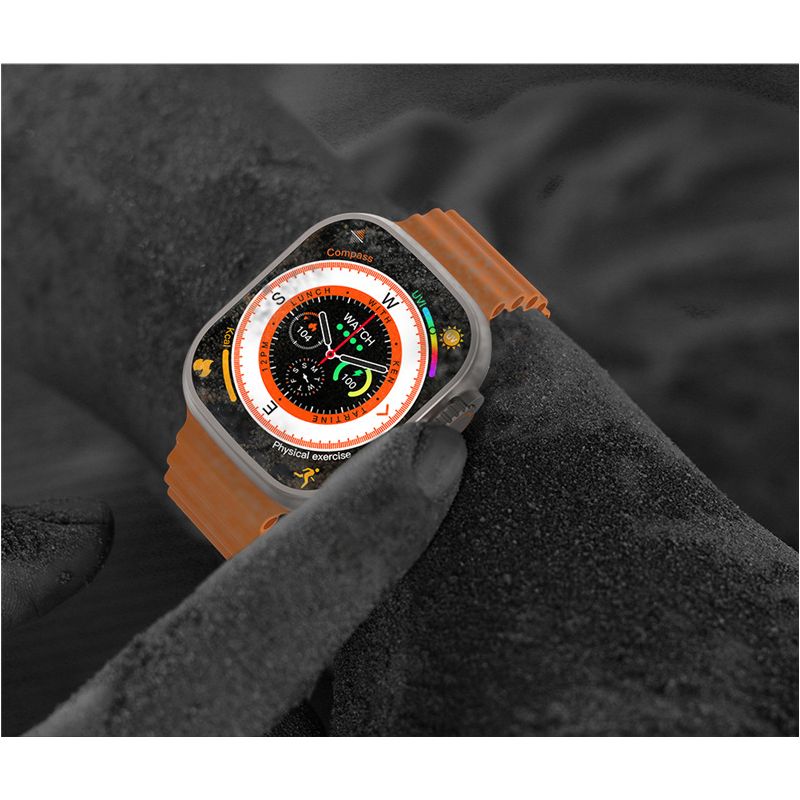 49mm Smartwatch Ultra 9 Zegarek GPS Trasa NFC Kompas Bluetooth Rozmowy IP68 Wodoodporny Tracker Fitness