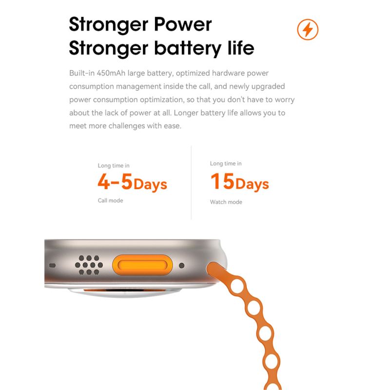 49mm Smartwatch Ultra 9 Zegarek GPS Trasa NFC Kompas Bluetooth Rozmowy IP68 Wodoodporny Tracker Fitness