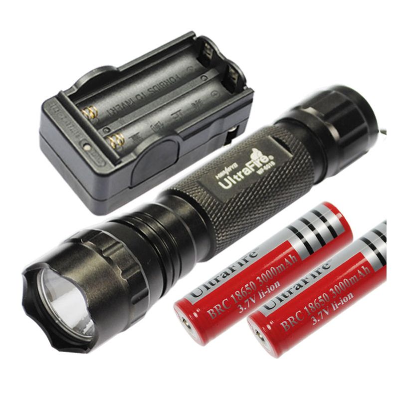 Latarka LED Ultrafire 501B 1300 lumenów 5 trybów Multi Color Select idealna do trekkingu i biwakowania