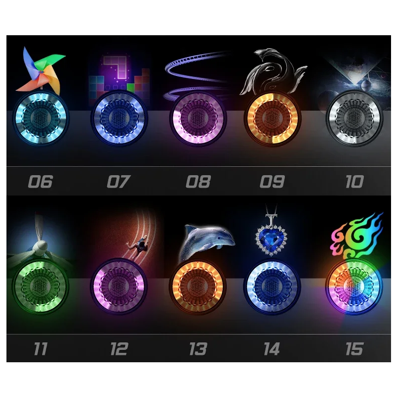 Wszechstronne tylne światło roweru z inteligentnym światłem hamowania i bezprzewodowym zdalnym sterowaniem LED