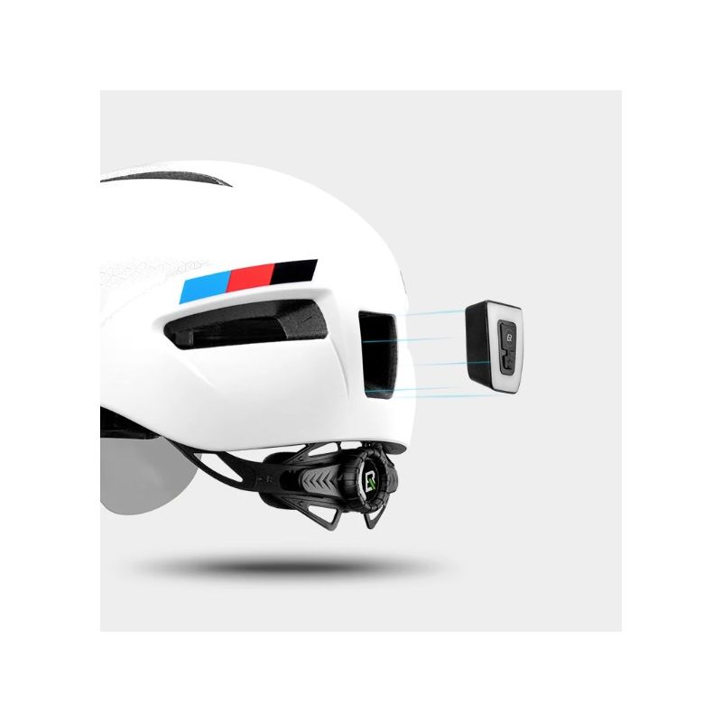 ROCKBROS kask rowerowy ultralekki z oświetleniem LED dla bezpieczeństwa i komfortu jazda na rowerze gogle magnetyczne