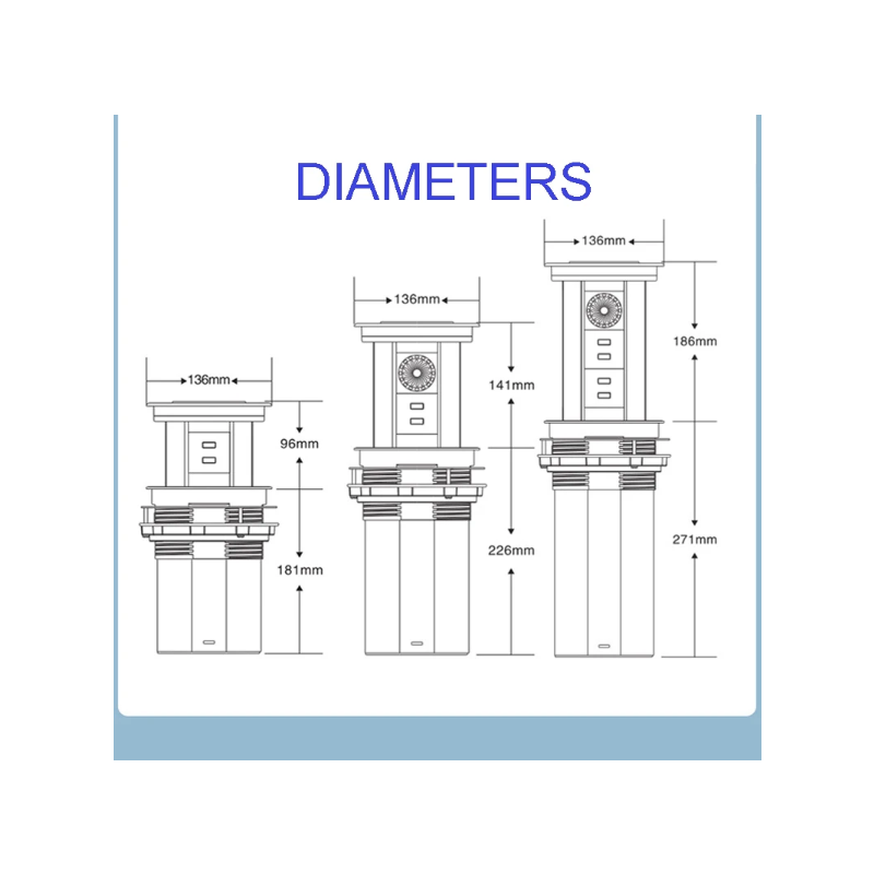 Elektryczne Gniazda Podnoszące VENSTPOW Ukryty Blat Zmotoryzowany Gniazdo Standard UE Ładowanie Bezprzewodowe