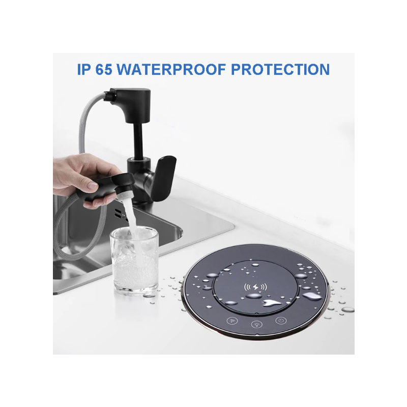 Elektryczne Gniazda Podnoszące VENSTPOW Ukryty Blat Zmotoryzowany Gniazdo Standard UE Ładowanie Bezprzewodowe