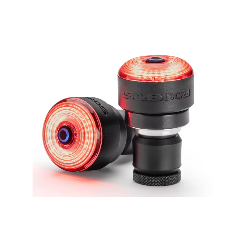 ROCKBROS R0 Tylna Lampka Rowerowa w Zaślepce Kierownicy. USB-C, MTB/Szosowa. Bezpieczeństwo!