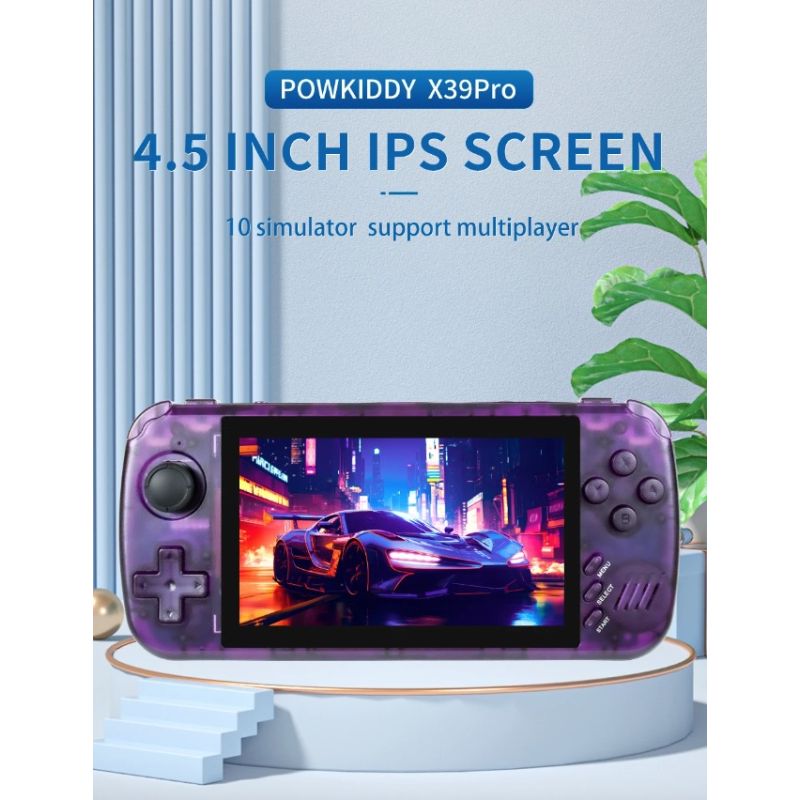 Przenośna konsola do gier POWKIDDY X39Pro ekran IPS 4 3 calowy wsparcie PS1 retro gaming duży ekran