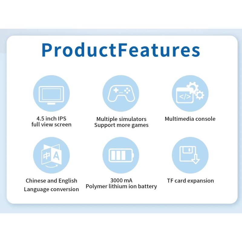 Przenośna konsola do gier POWKIDDY X39Pro ekran IPS 4 3 calowy wsparcie PS1 retro gaming duży ekran