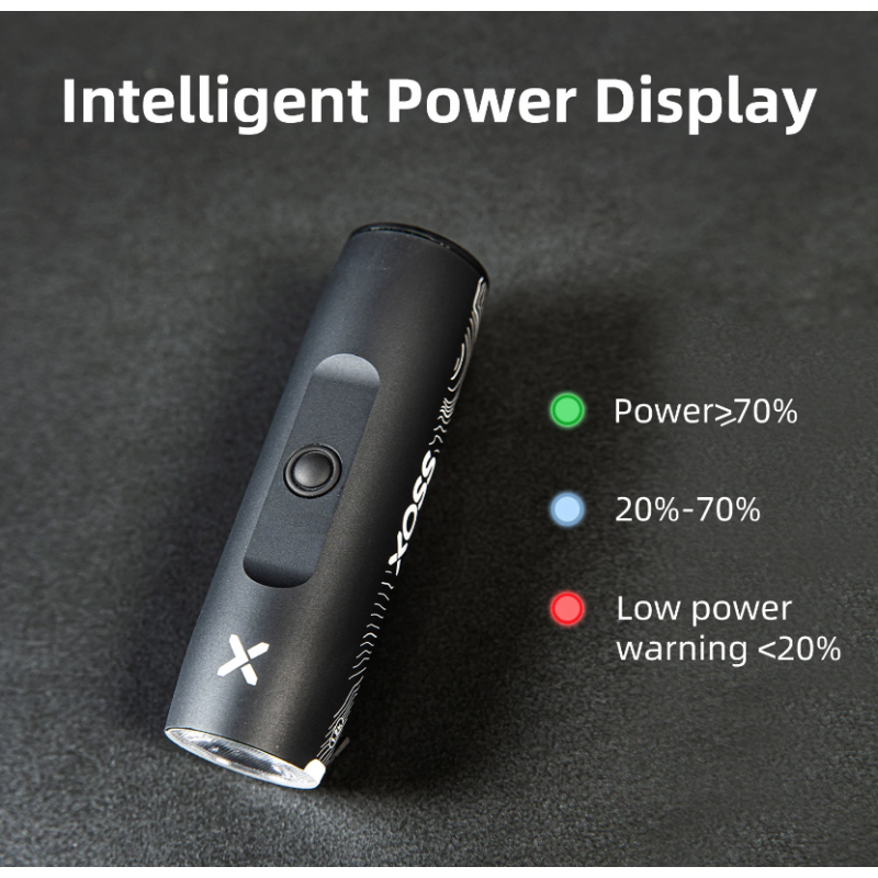 XOSS XL-1200 lampka rowerowa 1200 lumenów ładowanie Type-C wodoodporna do jazdy nocnej akcesoria rowerowe