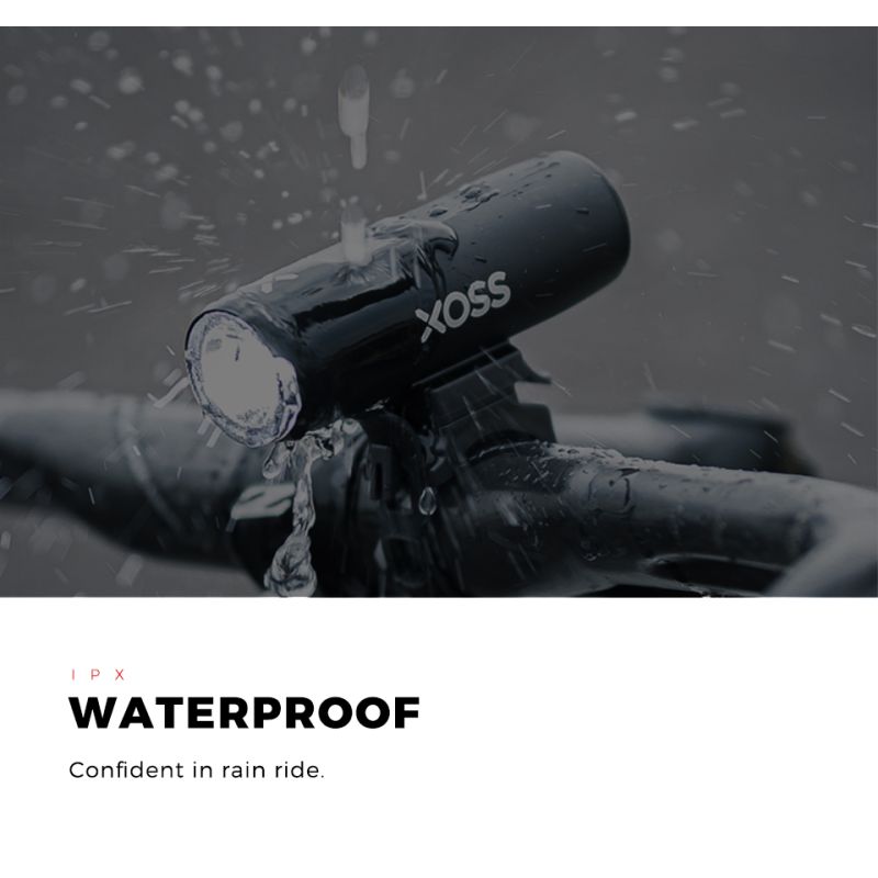 XOSS XL-400 światło rowerowe 400 lumenów wodoodporny reflektor 5 trybów oświetlenia idealny na jazdę nocą