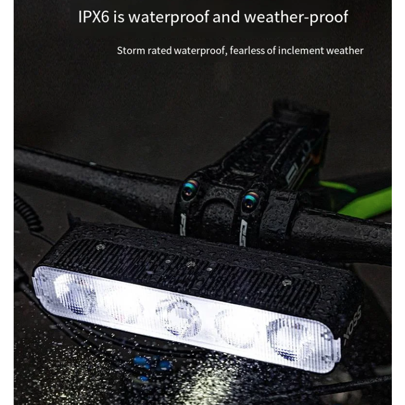 XOSS XL3000 lampa rowerowa wodoodporna 3000 lumenów akumulatorowa TypeC dla bezpieczeństwa nocne jazdy