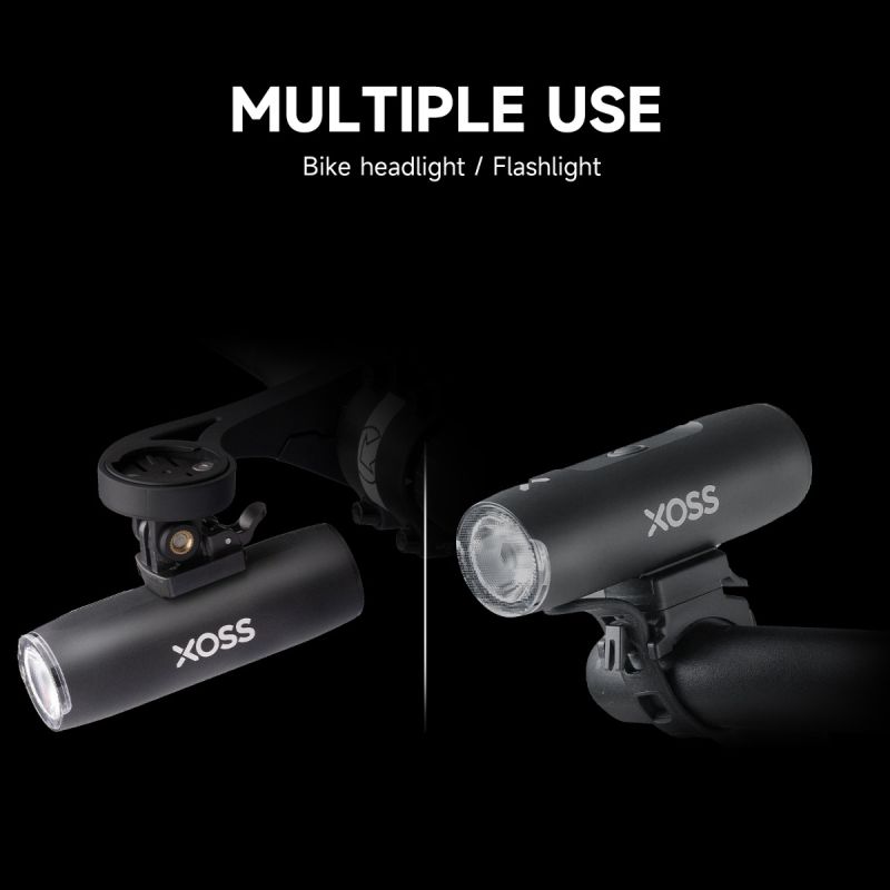 XOSS Bike Light Reflektor 800Lm Wodoodporny USB Akumulator MTB Przednia Lampa LED Bezpieczeństwo Jazdy Nocnej