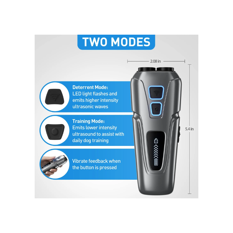 Ultradźwiękowy odstraszacz psów Anti Barking z latarką LED humanitarna modyfikacja zachowań zwierząt