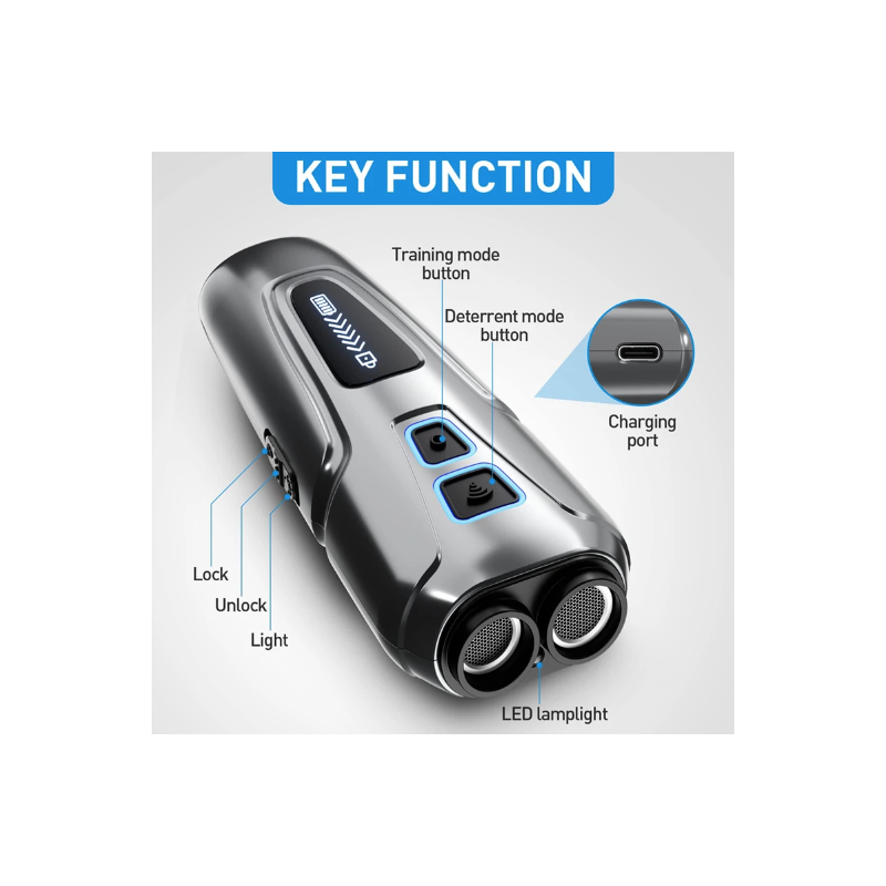 Ultradźwiękowy odstraszacz psów Anti Barking z latarką LED humanitarna modyfikacja zachowań zwierząt