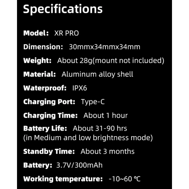 XOSS XR Pro - inteligentne tylne światło roweru z detekcją hamowania i ładowaniem LED wodoodporne CE