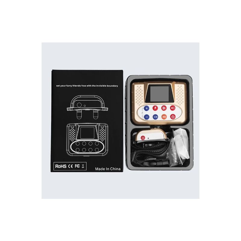 Bezprzewodowe Elektroniczne Ogrodzenie dla Zwierząt z Kolorowym Ekranem Inteligentne Urządzenie do Szkolenia Psów