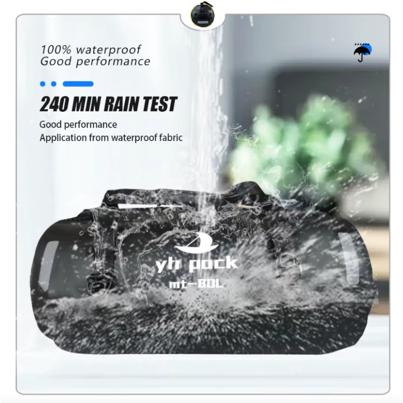 Torba motocyklowa 40/80L Wodoodporna Sucha Bagażnik Rowerowy PVC 500D MTB Podróżna