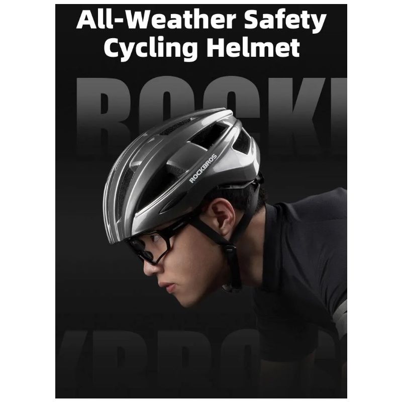 ROCKBROS kask rowerowy z tylne światło LED ultralekki design bezpieczeństwo jazdy na rowerze wodoodporny