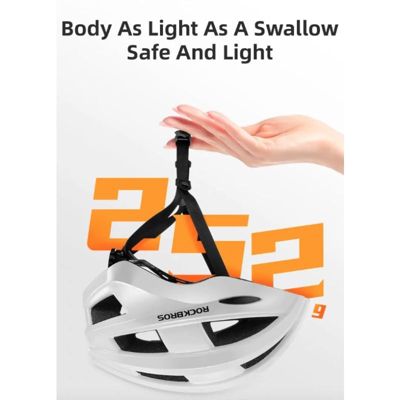 ROCKBROS kask rowerowy z tylne światło LED ultralekki design bezpieczeństwo jazdy na rowerze wodoodporny