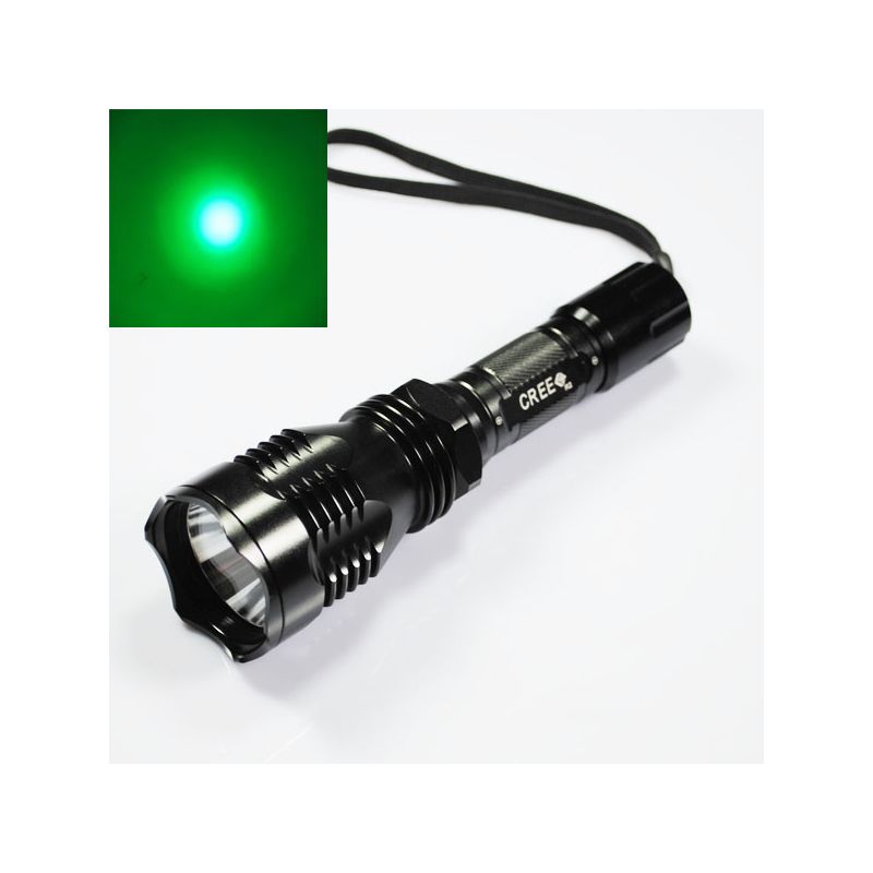Latarka LED UniqueFire HS-802 zielone światło outdoorowa dla myśliwych wytrzymała na wodę żywotność 100000 godzin