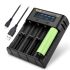 YONII D4 LCD 4 gniazdo 18650 ladowarka do 18650 21700 26650 bateria litowa AA AAA Ni-mh