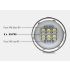Wielofunkcyjna latarka LED UV do nurkowania QH14/QH27 18000-20000 lumenów trwała do eksploracji podwodnej