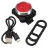 Lekki Rowerowy USB HJ-030 nowoczesne oświetlenie rowerowe 3 LED kompaktowy wodoodporny z ładowaniem USB