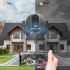 Tuya Smart 1080P WiFi wizjer kamera wideo z czujnikiem ruchu PIR noktowizor kąt widzenia 120 stopni bezpieczeństwo