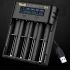 YONII D4 LCD 4 gniazdo 18650 ladowarka do 18650 21700 26650 bateria litowa AA AAA Ni-mh