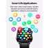 ET570 Inteligentny Zegarek Glukozy we Krwi EKG Tętna Ciśnienia Krwi Smartwatch