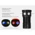 Wielofunkcyjna latarka LED UV do nurkowania QH14/QH27 18000-20000 lumenów trwała do eksploracji podwodnej