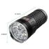 Latarka LED Sky Ray 18xT6 15000 lumenów ładowalna USB Type-C wytrzymała oświetlenie przenośne 4 tryby