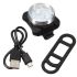 Lekki Rowerowy USB HJ-030 nowoczesne oświetlenie rowerowe 3 LED kompaktowy wodoodporny z ładowaniem USB