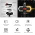 CarryBright CBX4 kierunkowskaz rowerowy klakson wodoodporny LED z ładowaniem USB dla bezpieczeństwa rowerowego
