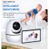 ABM501 niania wideo 2.4G z 5.0 cala LCD noktowizor dwukierunkowa rozmowa audio wysoka rozdzielczość