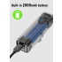 TOWILD CL600 lampka rowerowa LED ładowana USB wodoodporny reflektor 2000mAh idealny na nocna jazda