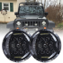 7-calowy reflektor LED 75W do Harley Jeep Wrangler Hummer wodoodporność IP67 odlew aluminium oświetlenie pojazdu