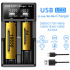 Inteligentna ładowarka USB LCD do akumulatorów 18650 oraz AA AAA z wyświetlaczem statusu ładowania baterii
