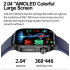 E580 Inteligentny zegarek: glukoza, ECG, monitor serca, ciśnienia, IP68, Smartwatch