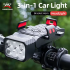 Światło rowerowe 3w1: Lampka z uchwytem na telefon i klaksonem. Akcesoria rowerowe dla Twojego bezpieczeństwa