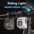 NiteBeam CL1600 lampki rowerowe latarka MTB 9 trybów ładowanie USB-C trwałe oświetlenie bezpieczeństwo nocne