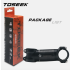 TOSEEK Wspornik Kierownicy MTB z Regulowanym Kątem Lekki Aluminium i Włókno Węglowe 28.6mm 31.8mm Czarny Mat