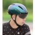 ROCKBROS kask rowerowy ultralekki z oświetleniem LED dla bezpieczeństwa i komfortu jazda na rowerze gogle magnetyczne