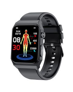 E530 Inteligentny zegarek do pomiaru glukozy we krwi EKG  PPG Tetno Cisnienie krwi IP68 Wodoodporny smartwatch