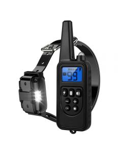 2020 Nowy 800m Electric Dog Training Collar Pet Remote Control Wodoodporny Akumulator z wyswietlaczem LCD dla calego dzwieku wibracji wstrzasowych